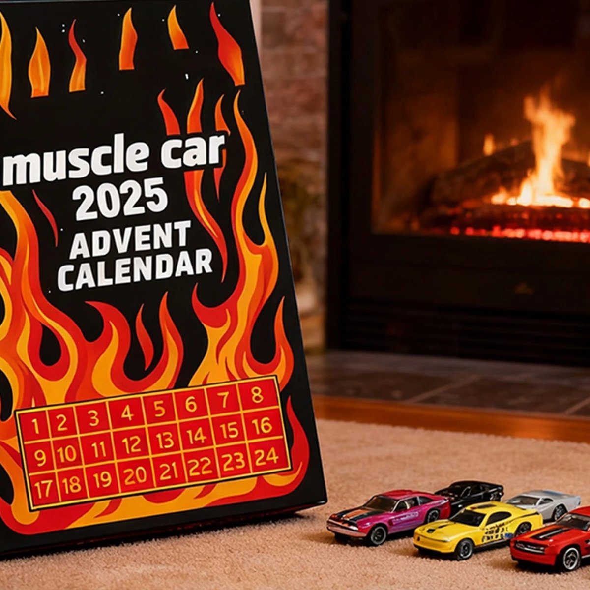 Adventskalender mit 24 Miniaturfahrzeugen zum Spielen und Sammeln – Ansicht 7