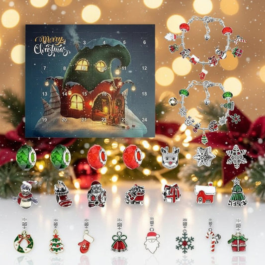 Adventskalender mit Charms und fertigem Armband