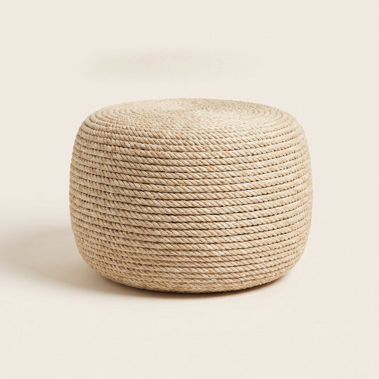 Outdoor-Pouf aus geflochtenem Seil