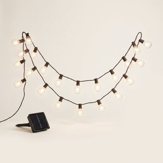 Solar-Lichterkette mit 20 Glühbirnen